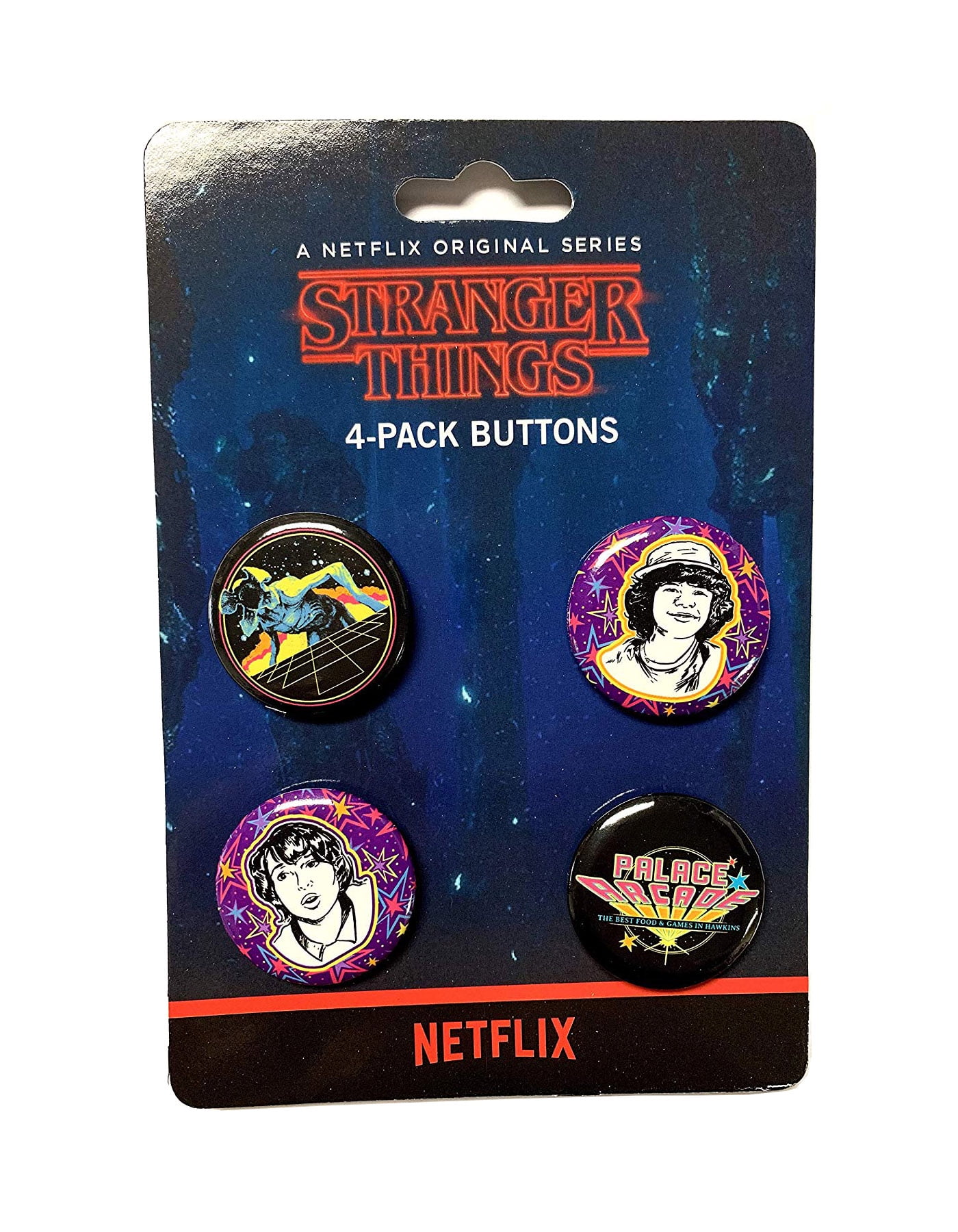 Funko Stranger Things Palace Arcade Button 4 Piece Set (Limited Edition)