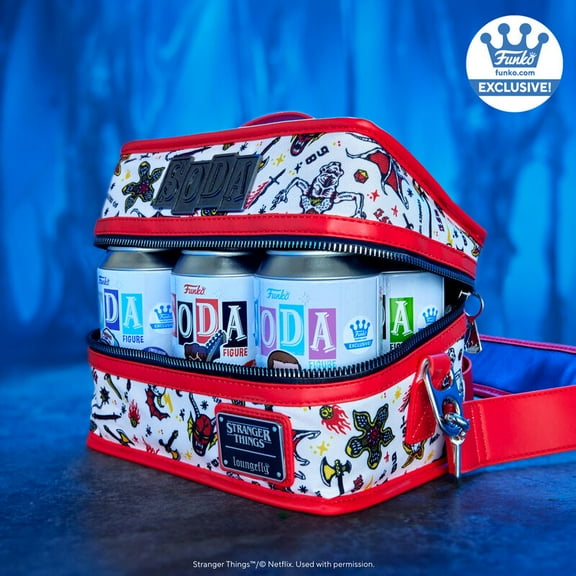 Funko Stranger Things Vinyl Soda Figures Sealed in Loungefly Cooler 6 Pack