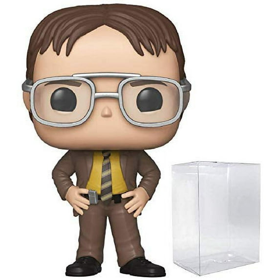Funko TV: The Office - Dwight Schrute Pop! Vinyl Figure (Includes Compatible Pop Box Protector Case)