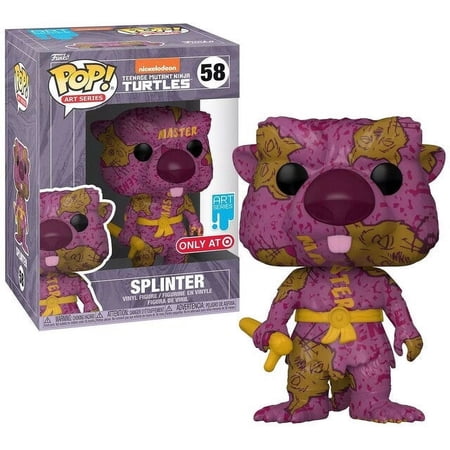 Funko Teenage Mutant Ninja Turtles POP! Art Series Splinter Exclusive Vinyl Figure #58 with Hard Stack