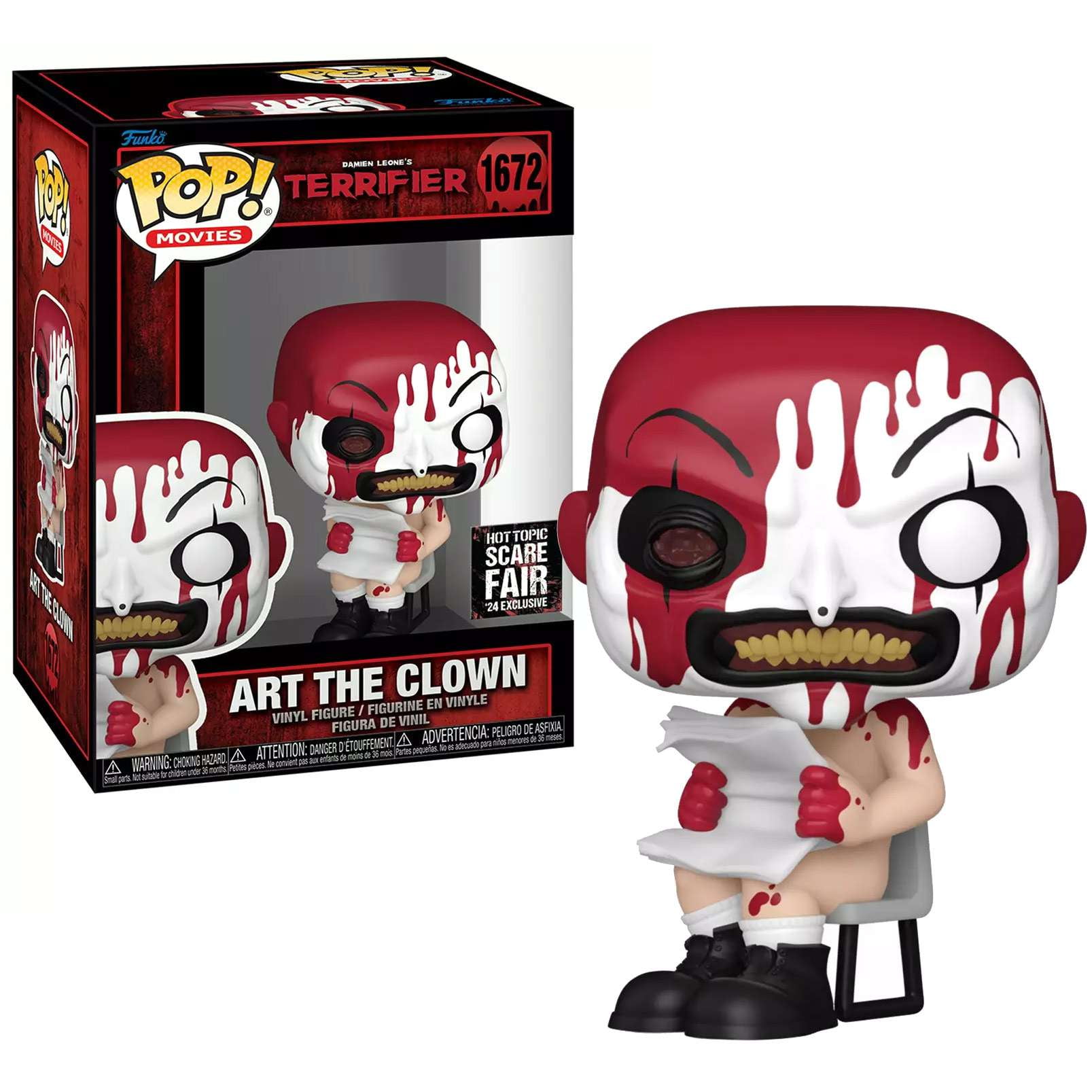 Funko Terrifier Pop! Movies Art The Clown Vinyl Figure 2024 Scare