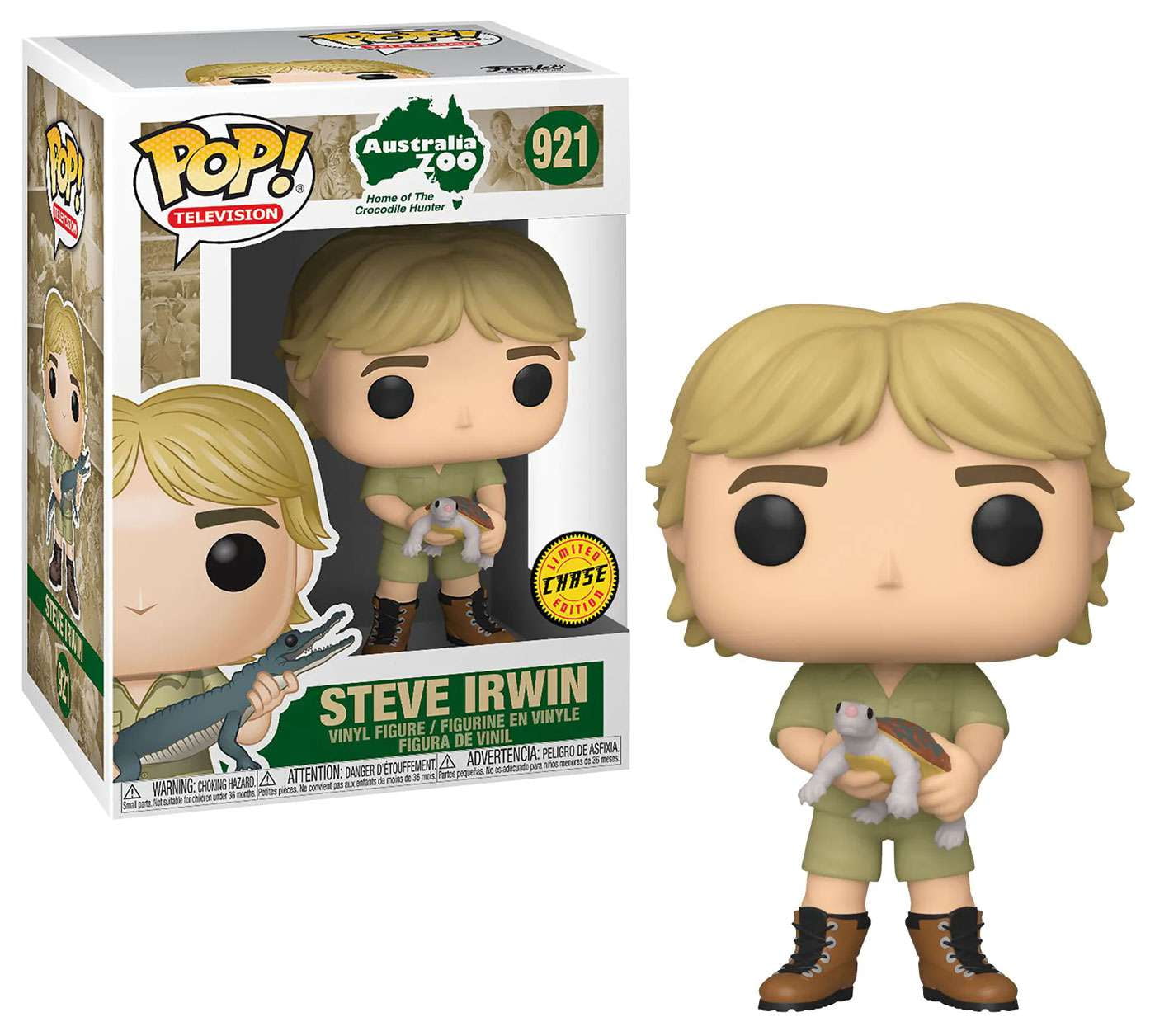Funko The Crocodile Hunter POP! TV Steve Irwin Vinyl Figure (with