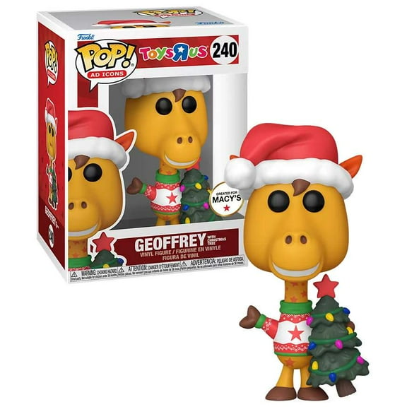 Funko Toys 'R Us POP! Ad Icons Geoffrey Vinyl Bobble Head (with Christmas Tree)