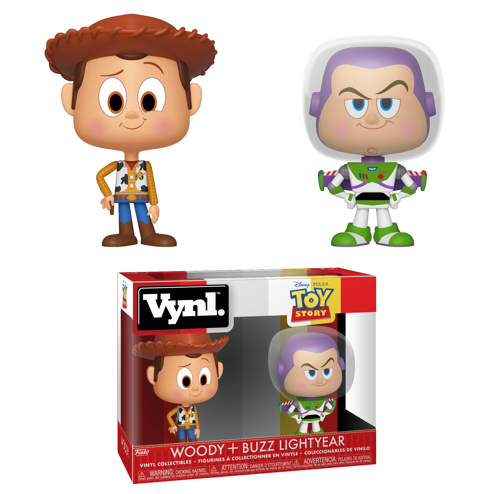Funko VYNL Collectible Vinyl Figures, Toy Story Woody and Buzz, 35"