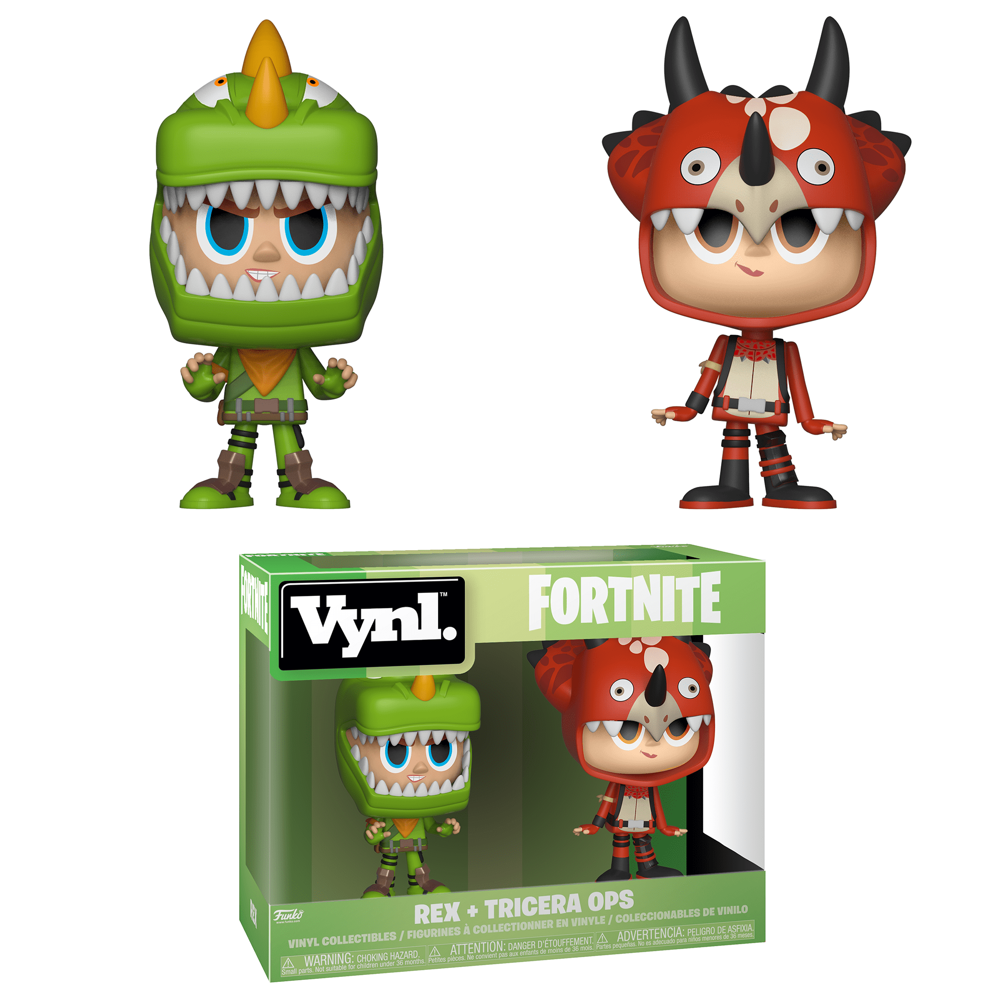 Funko VYNL Fortnite S1a 2PK Rex Tricera Ops Walmart