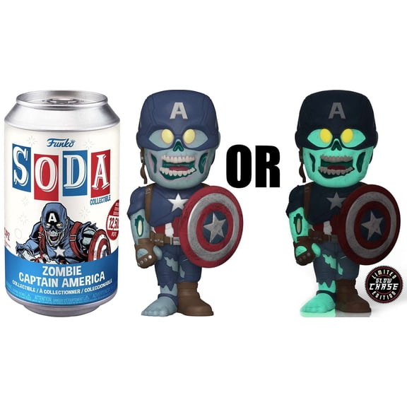 Funko Vinyl SODA: Marvel: What If - Zombie Captain America Vinyl Figure