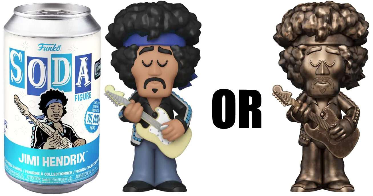 Funko Vinyl Soda Jimi Hendrix Figure (1 RANDOM Figure, Look For The