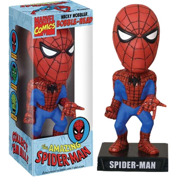 "Funko Wacky Wobbler: Marvel, Spider-Man Bobblehead"
