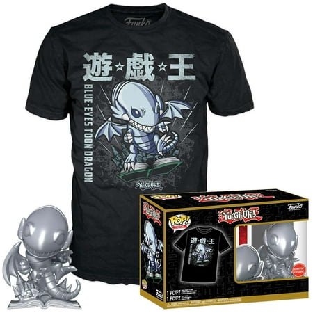 Funko YuGiOh POP! Animation Blue Eyes Toon Dragon Vinyl Figure & T-Shirt (X-Large)