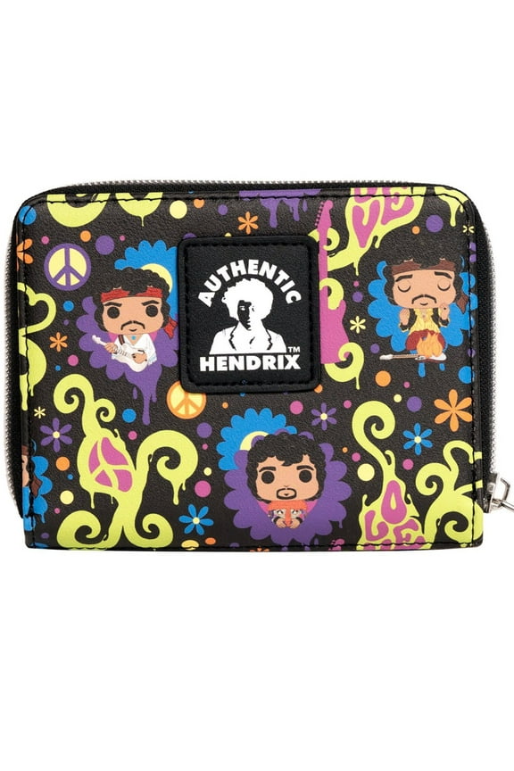 Funko Jimi Hendrix Love and Flowers All Over Print Wallet