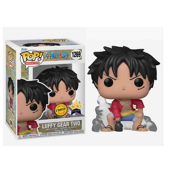 Funko0 Vinyl: Luffy Gear Two #1269 Chase Fundom ExclusivePop! Figure Ornaments +Plastic protective shell - New !!!
