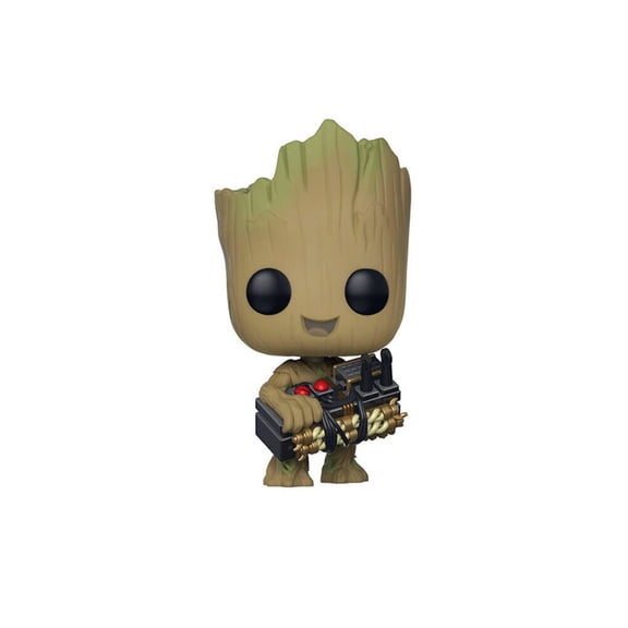 FunkoD - #263 Groot With Bomb Vinyl Figure Pop! Birthday Gift Collectible Toys - No Toy Model Color Box