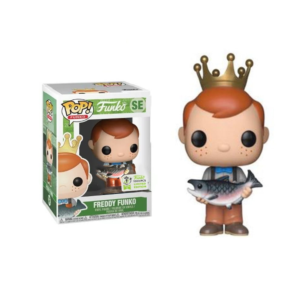 Funkoo Freddy Funko #SE Holding Fish Brown Pants ECCC 2019 Exclusive LE ...