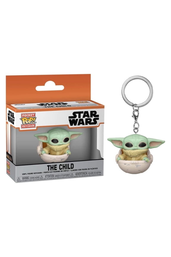 Funkoo Pocket Keychain Star Wars Mandalorian The Child in Pod Viny Figure Toy New In Box pop 