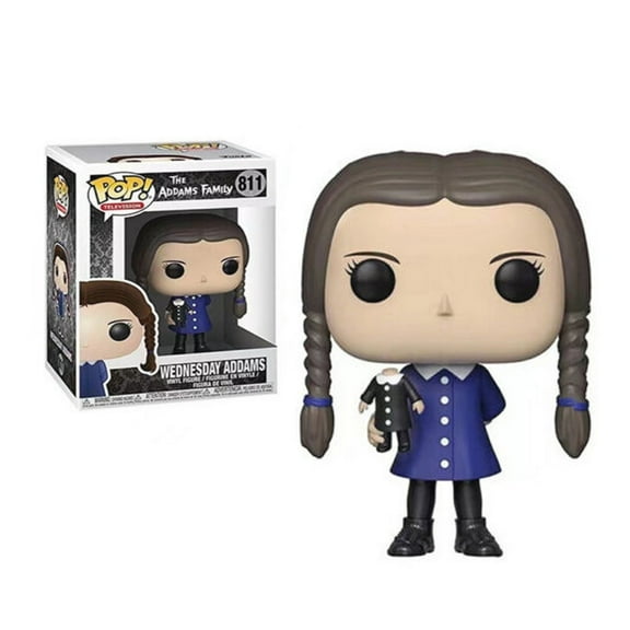 Funkoo The Addams Family # 811 Wednesday Addams Vinyl Figure Pop ! Gifts Collectible Toys With Protector
