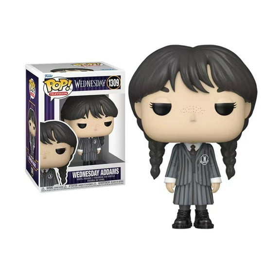 Funkoo Wednesday Addams Family 1309 Vinyl Figure Pop ! Gifts Collectible Toys With Protector