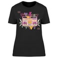 thumbnail image 1 of Funky 80S Disco Boombox T-Shirt Women -Image by Shutterstock, Female XX-Large, 1 of 4