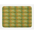 thumbnail image 1 of Funky Bath Mat, Doodle Hand Drawn Stripes in Wavy Style Abstract Fine Art Various Leafy Shades, Plush Bathroom Decor Mat with Non Slip Backing, 29.5" X 17.5", Multicolor, by Ambesonne, 1 of 2