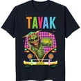 thumbnail image 1 of Funky Black T-Shirt with Goblin Graphic & Colorful Design, 1 of 5
