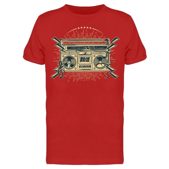 Funky Boom Box Tee Men's -Image by Shutterstock