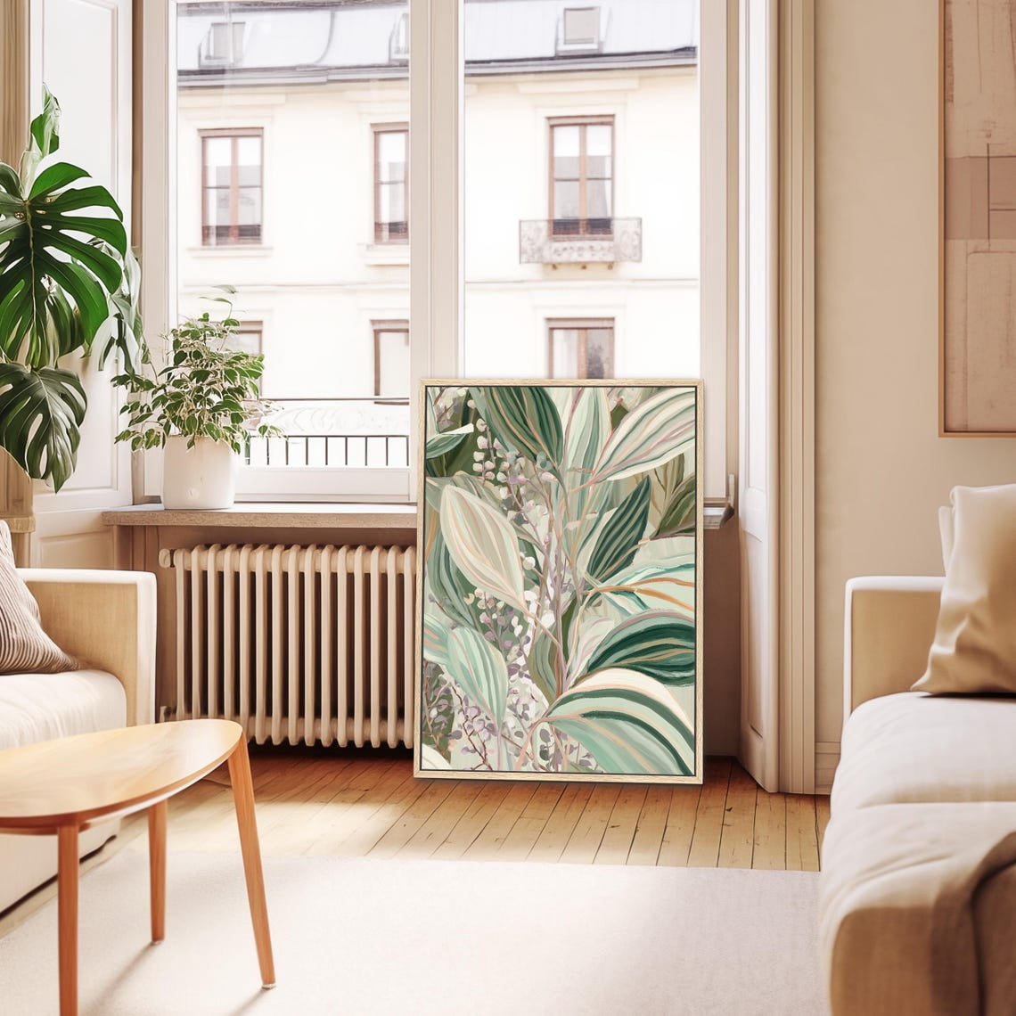 Funky Botanical Wall Art Print, Retro Boho Plant Home Decor - Walmart.com