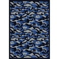 thumbnail image 1 of Funky Camo Blue 7 ft.8 in. x 10 ft.9 in.  WearOn Nylon Machine Tufted- Cut Pile Whimsy Rug, 1 of 1