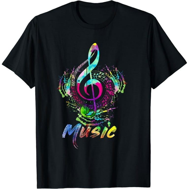 Funky Colorful Music Treble Clef Musical Note T-Shirt Funky Colorful Music Treble Clef Musical Note T-Shirt