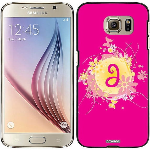 Funky Floral J Design on Samsung Galaxy S6 Snap-On Case