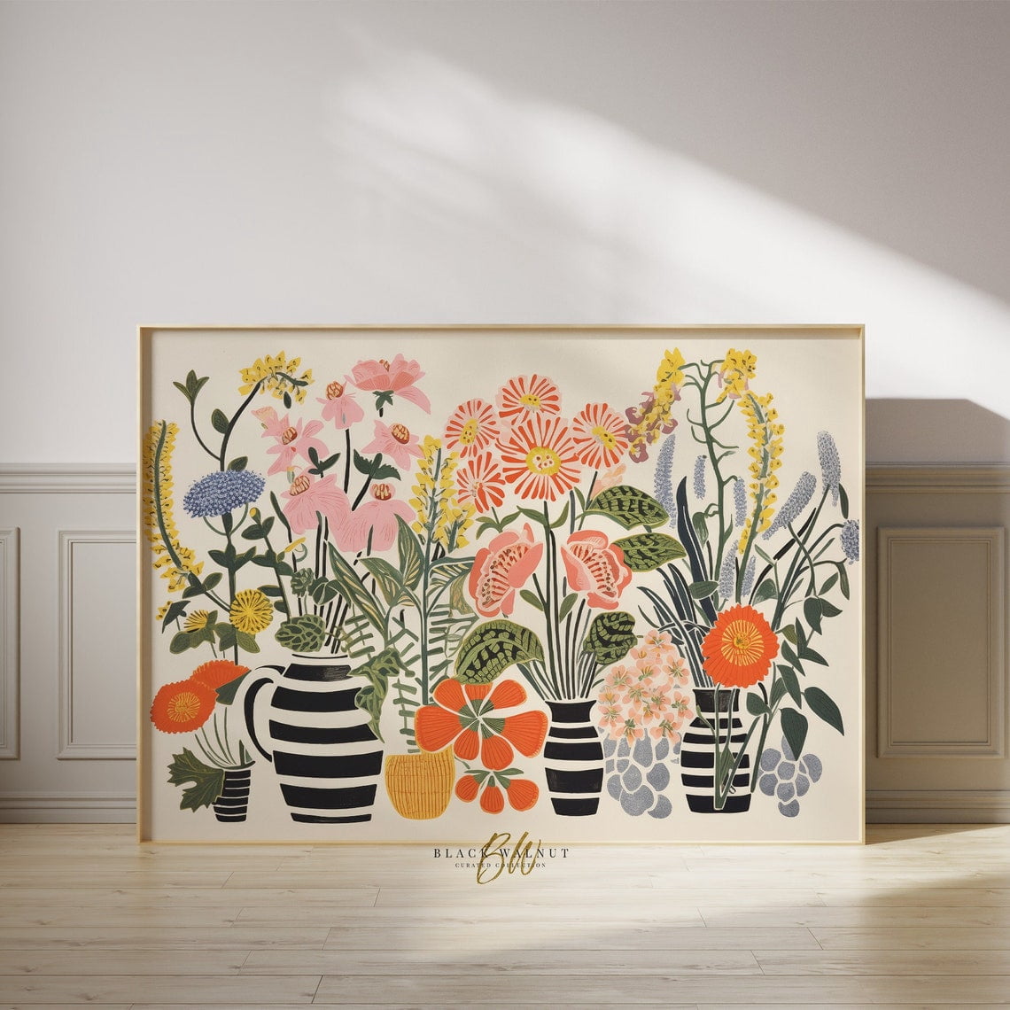 Funky Flower Vase Wall Art Print, Gallery Wall Decor - Walmart.com
