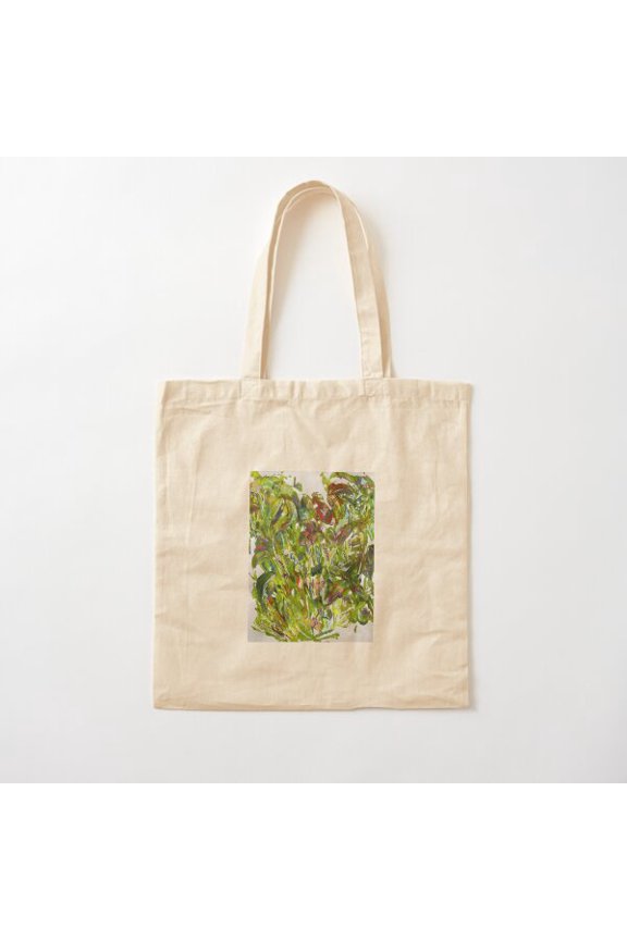 Funky Flowers Canvas Tote Bags, Reusable Shopping Bag