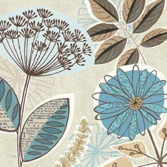 Funky Flowers IV Canvas Art - Pela Studio (24 x 24)