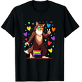 thumbnail image 1 of Funky Fox in Rainbow Glasses LGBTQ Pride Adult Unisex Black T-Shirt - Cotton, 1 of 5