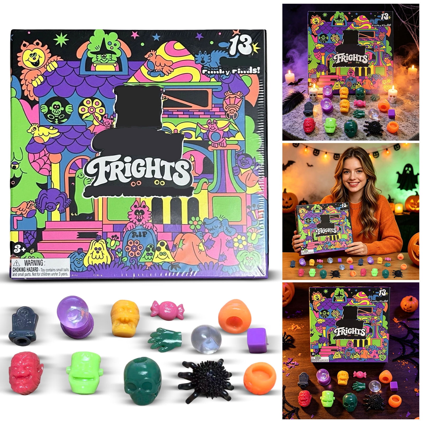 Funky Frights Toy,Halloween Squish O Ween Countdown Advent Calendar ...