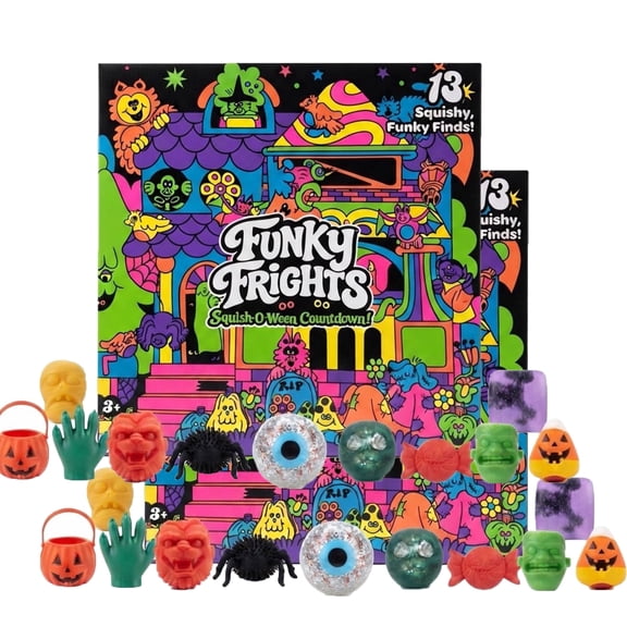 Funky Frights Toy, Squish O Ween Countdown Advent Calendar 2026, 13 PCS x 2