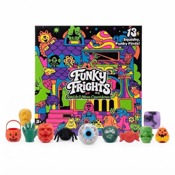 Funky Frights Toy, Squish Countdown Advent Calendar 2026, 13 PCS