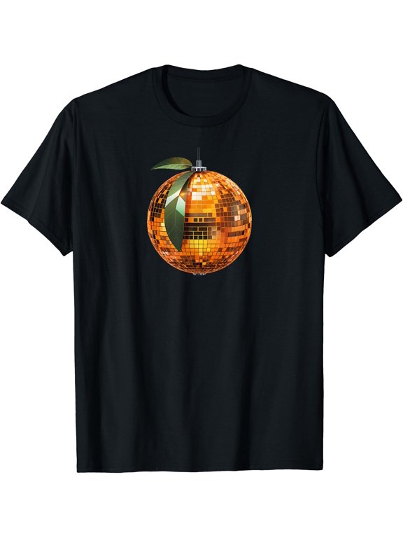 Funky Fruit Disco Ball Orange Disco Bal T-Shirt