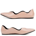 thumbnail image 1 of Funky Fun Pointy Toe Patent Flats Women's Shoes, 1 of 6