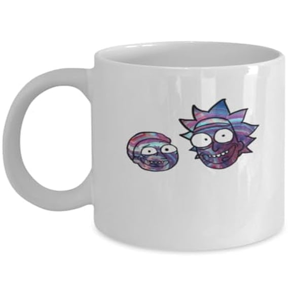 Funky Galaxy Faces - Space Enthusiast - 11 oz Ceramic Coffee Mug