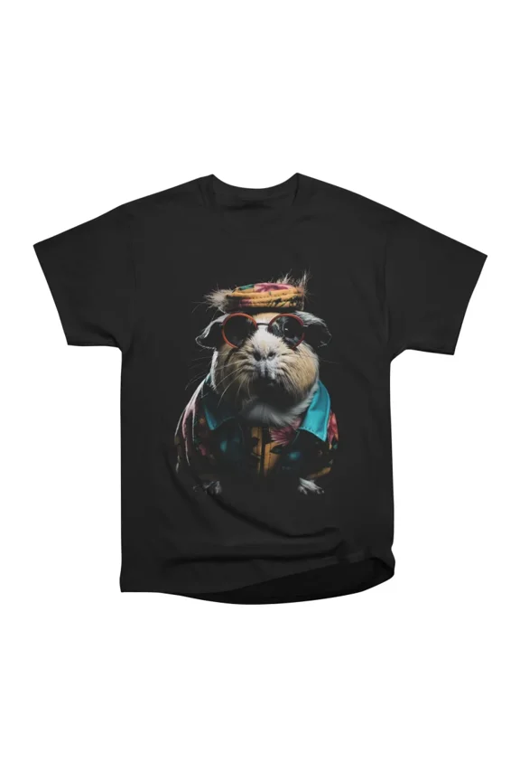 Funky Guinea Pig T-Shirt Tee Gift For Him Merch For Her Apparel For Friend