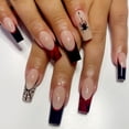 thumbnail image 1 of Funky Halloween Carnival Long Length Detachable Wearable Press on Nails Ballet Artifical False Nail Pumpkin Nails Halloween Fake Nails A1-01-04, 1 of 8