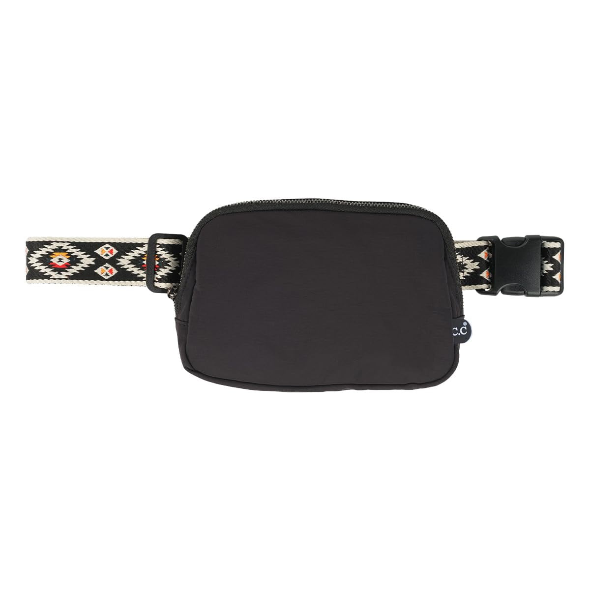 Funky Junque Belt Bag - Aztec Strap - Black