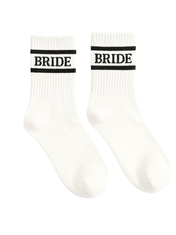 Bride Socks for Women - Bride - White