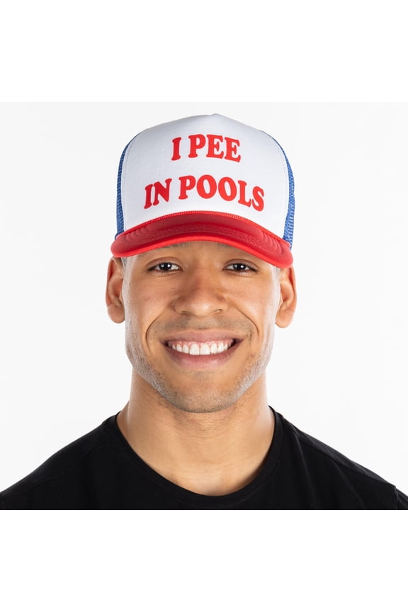Foam Snapback Trucker Hat - I Pee in Pools