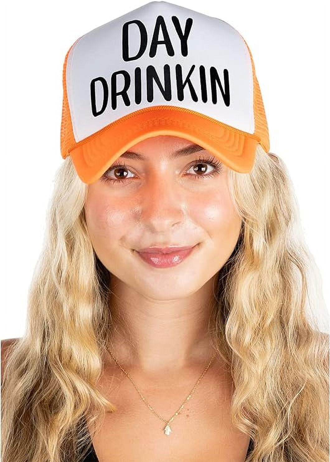 人気 ブランド チェック Party Trucker Foam Junque Funky Hat (White Bride - 服&ファッション小物