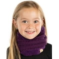 thumbnail image 1 of Funky Junque Kids Fleece Lined Neck Warmer – Toddler & Kids Winter Tube Scarf for Ages 1–9, Double-Layer Cold Weather Gaiter for Boys & Girls - Purple, 1 of 5
