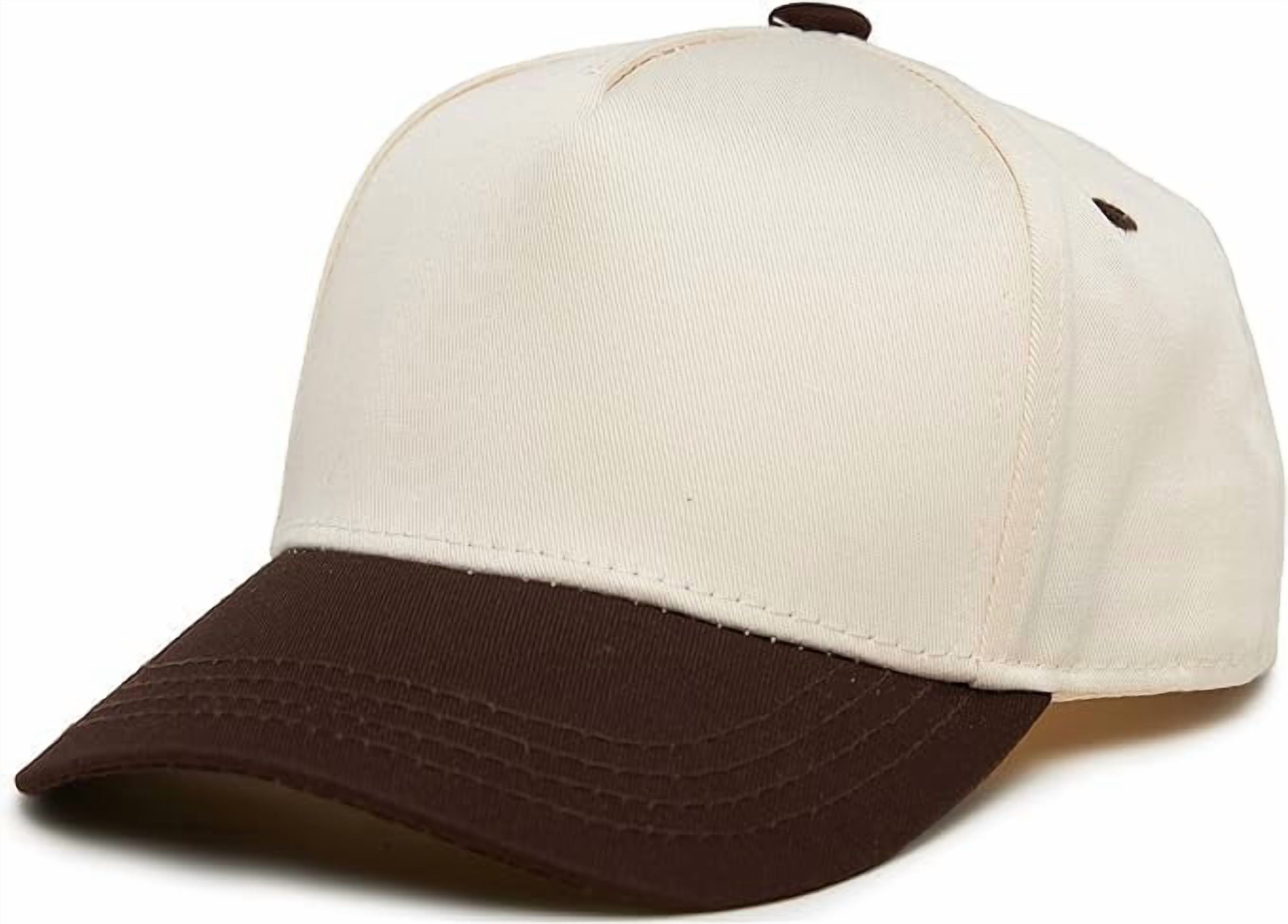 Funky Junque Kids Trucker Hat Baseball Cap - Two Tone Vintage Baby Baseball Cap, Infant Baseball Hat, Toddler Snapback Hat - Brown/Beige (X-Small - 0-12 Months)