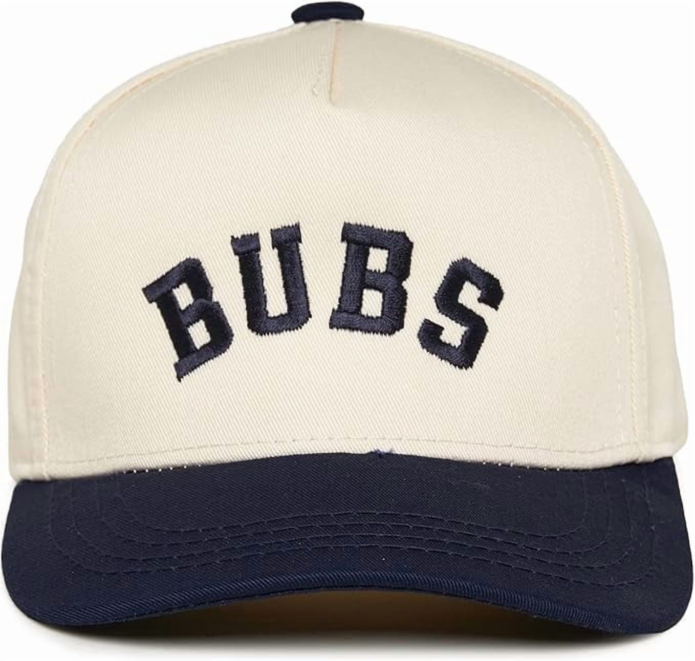 Funky Junque Kids Trucker Hat Baseball Cap - Two Tone Vintage Baby Baseball Cap, Infant Baseball Hat, Toddler Snapback Hat - Bubs - Navy/Beige (X-Small - 0-12 Months)