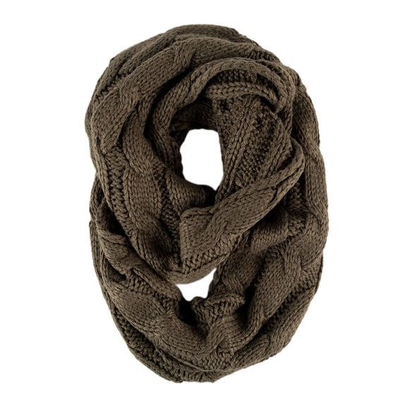 Funky Junque Kids Winter Infinity Scarf – Toddler & Baby Neck Warmer for Ages 1–6, Soft Acrylic Girls Scarf, Cozy Cold Weather Accessory - Solid New Olive