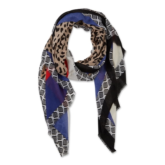 Funky Leopard Lightweight Fabric Scarf - Multi-Color 70x31