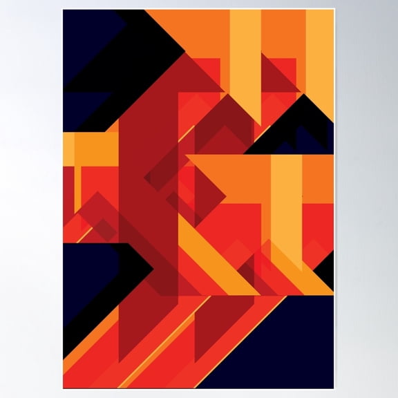 Funky Little Arrows Poster Wall Art, Modern Wall Decor For Living Room Bedroom, 12x18 UNFRAMED